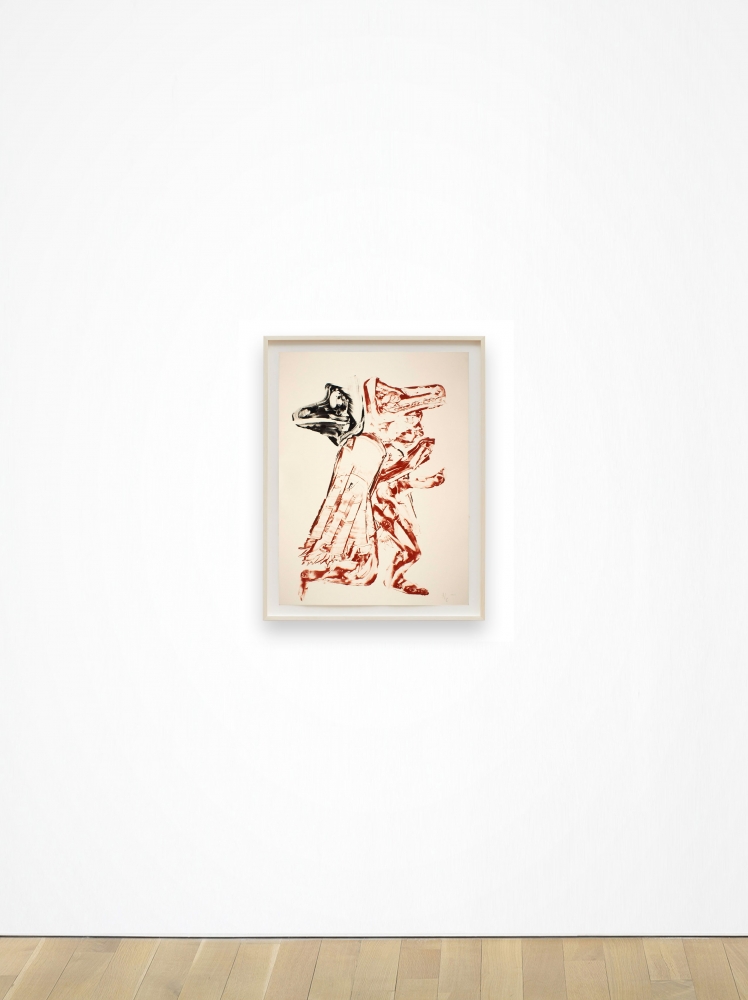 
Nicholas Galanin
Dreaming in English (written in robe), 2021
monotype on paper
30 x 22 inches (76.2 x 55.9 cm)
(NGA21-06)
&amp;nbsp;