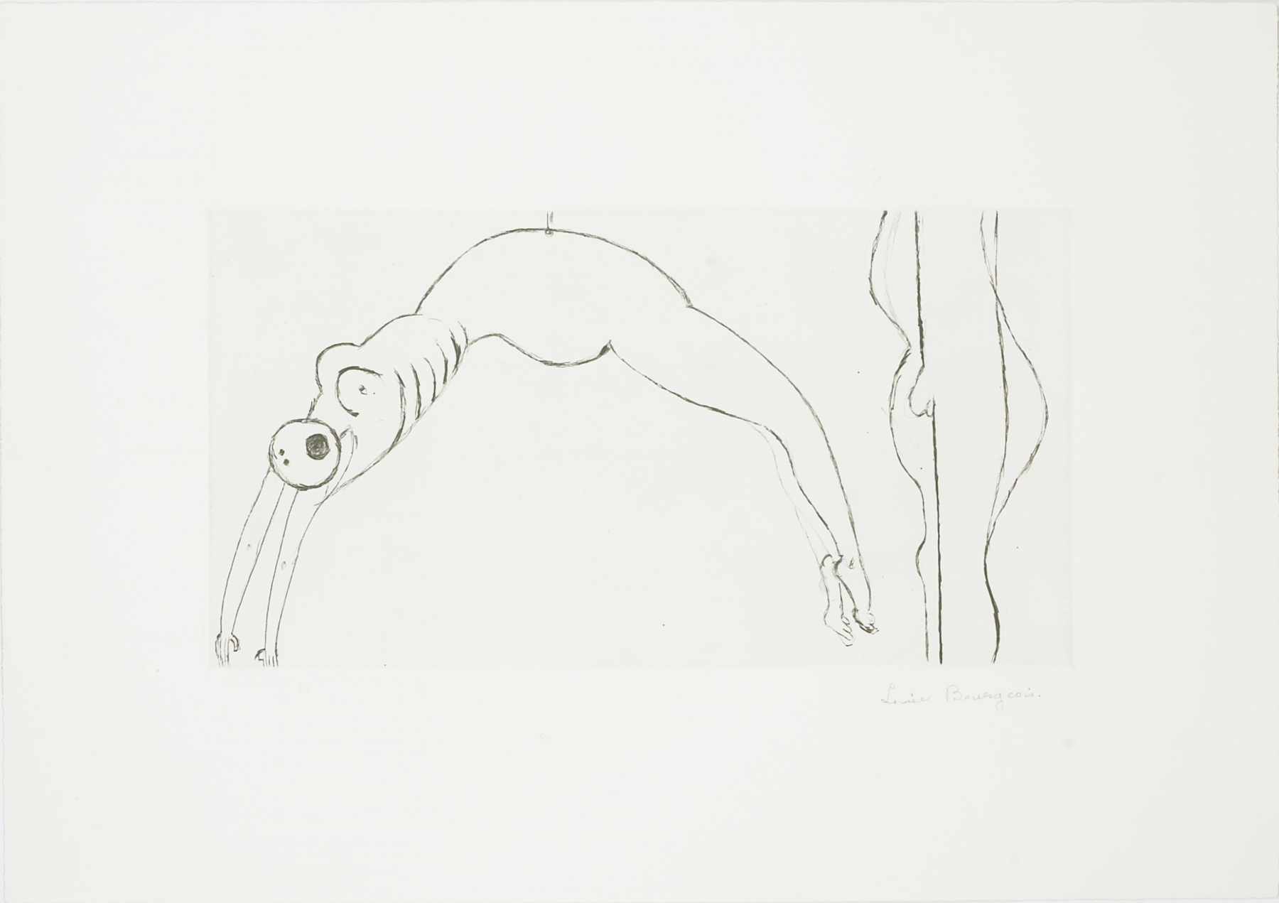 Arched Figure, 1993
Drypoint
15 5/8 x 22 inches (39.69 x 55.88 cm)
Edition of 50 + proofs

Inquire
&nbsp;