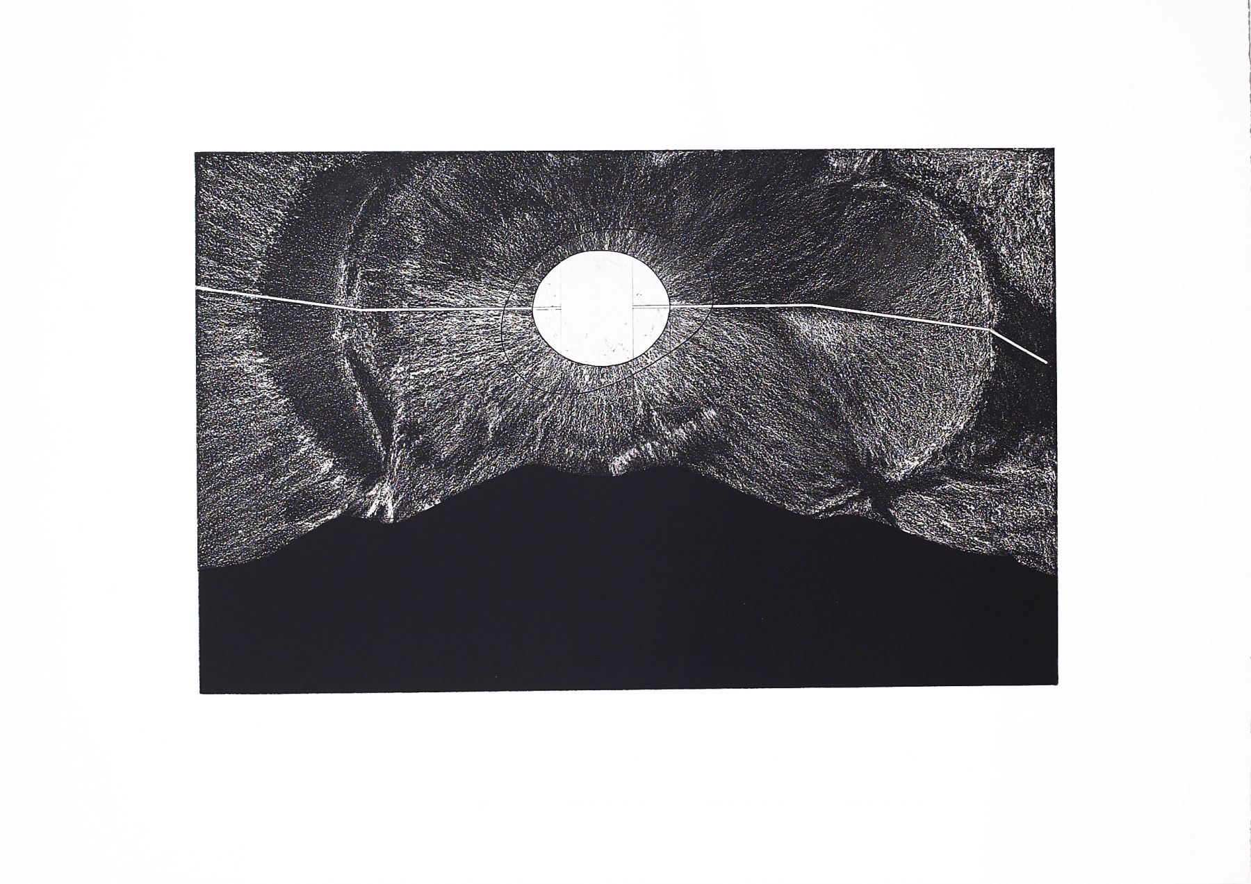 James Turrell
Fumarole from the series&nbsp;Mapping Spaces,&nbsp;1987
Etching, aquatint, photo-etching, drypoint, and soft-ground
22 x 30 inches (56 x 78 cm)
Edition of 35 + proofs

Inquire