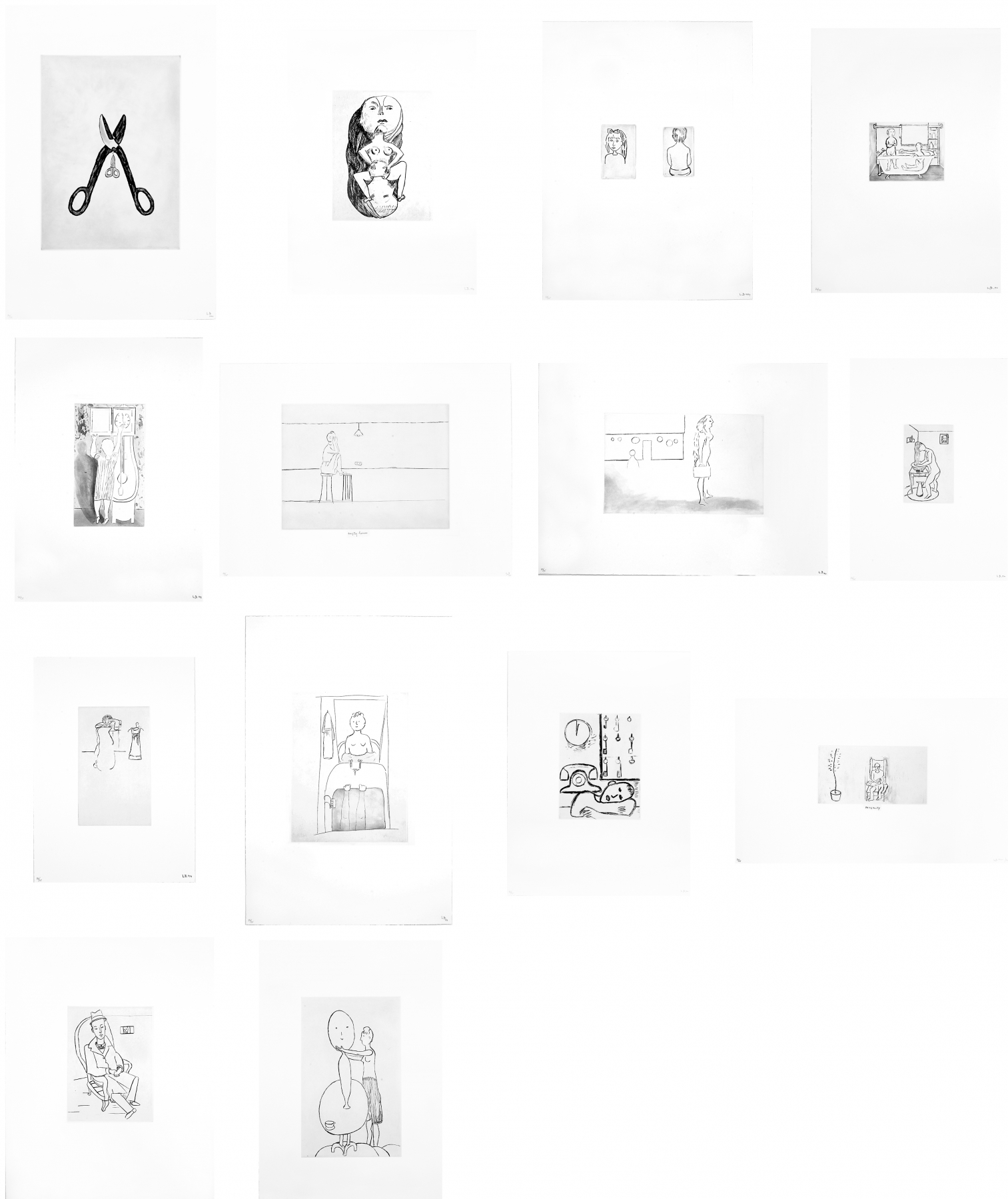 Autobiographical Series, 1994
Portfolio of 14 drypoints and aquatints
Sheet sizes vary
Edition of 35 + proofs

Inquire
&nbsp;