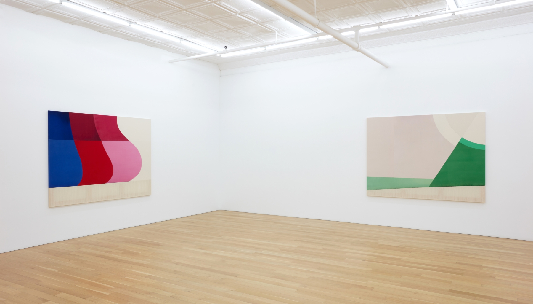 Installation view of Rebecca Ward,&nbsp;infinite plane, Peter Blum Gallery, New York, 2022