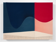 Rebecca Ward sine wave, 2022 Acrylic and dye on stitched canvas 18 x 24 inches (46 x 61 cm) (RWA22-01)