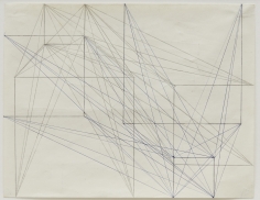Helmut Federle Two Side Drawing (Abstände von Ecke zur Form gleichwertig, 1 + 1/2 + 2/3 + 3), 1979 graphite and ink on paper 8 1/2 x 11 inches (21.7 x 28 cm )