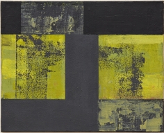 Helmut Federle Basics on Composition XXI (For Lee Harvey Oswald), 1992 oil on canvas 15 3/4 x 19 5/8 inches (40 x 50 cm)