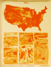 Lithograph print on Durotone Newsprint Aged paper