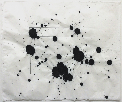 Su-Mei Tse Schmerzhafte ZwischenTöne 10 (Painful Dissonances 10), 2009 ink on oriental paper 16 1/2 x 19 1/2 inches (41.9 x 49.5 cm) (SMT09-14)
