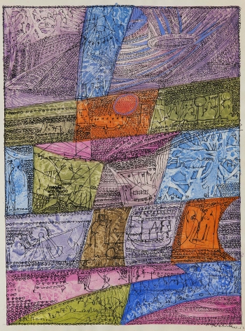 Sonja Sekula The Voyage, 1956 ink and watercolor on paper 12 1/2 x 9 1/2 inches (31.8 x 24.1 cm) (SSK56-01)