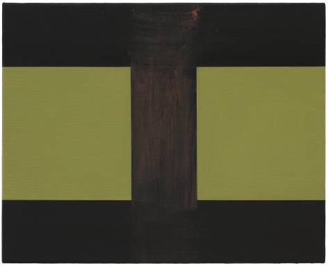 Helmut Federle Basics on Composition K (Spätherbst / Winteranfang) (Polarente) (Man of Nazareth) (Disruptive Elegance) (The Vail), 2019-2020 Oil on canvas 15 3/4 x 19 3/4 inches (40 x 50 cm)