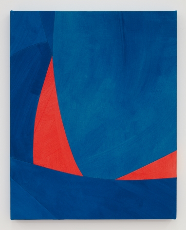 Sarah Crowner Overlapping Red and Blue, 2021