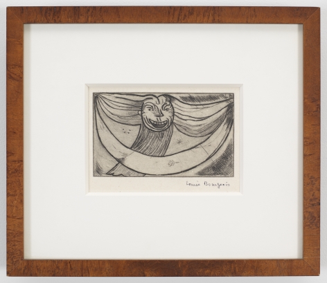Greetings: A Laughing Monster, 1946 etching 5 x 6 inches (12.7 x 15.2 cm)