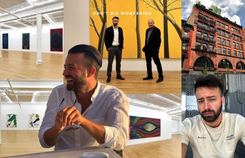 collage of images of david blum and peter blum gallery