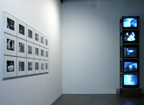 Installation view of Chris Marker, &ldquo;Quelle heure est-elle?,&rdquo; Peter Blum Gallery, 2009