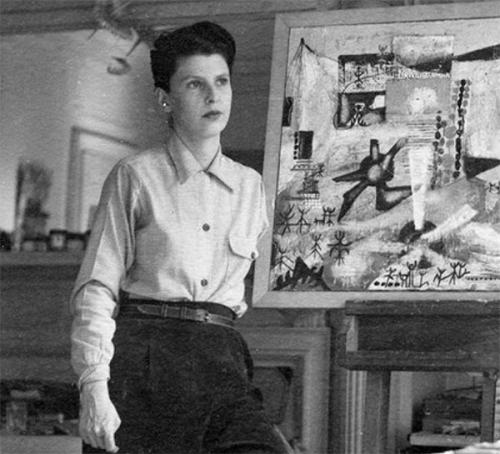 Sonja Sekula in Andr&eacute; Breton&#39;s apartment, New York, 1945&nbsp;